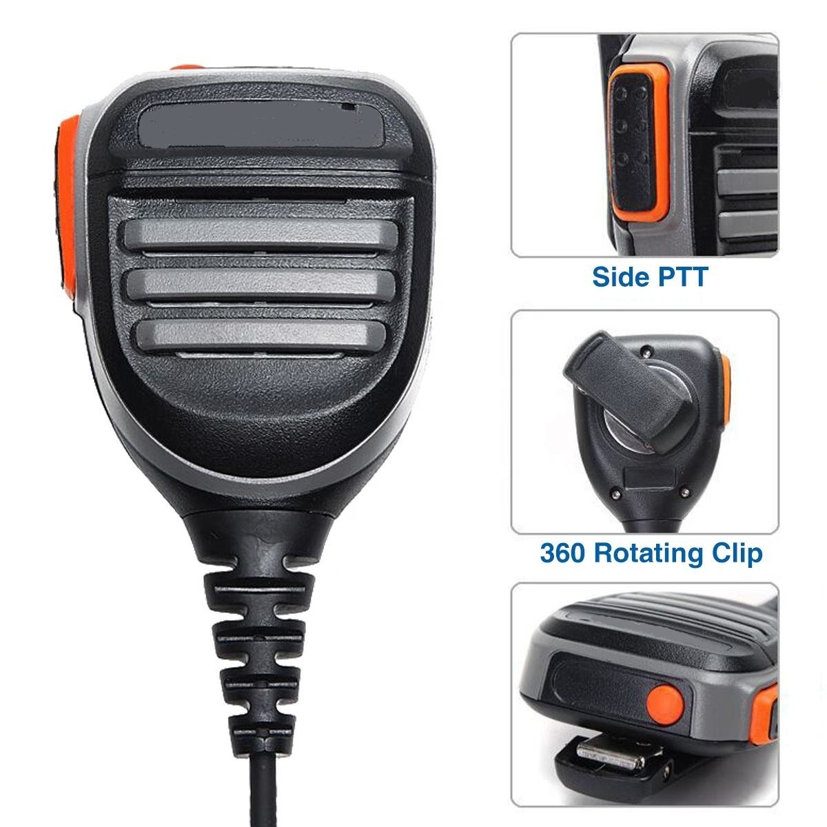Baofeng Uv-9r Plus Kidsr-780 Microphone Waterproof Handheld Speaker Liion Battery Walkie Talkie 16 Mobile Vhf/ Uhf Radio 5W /
