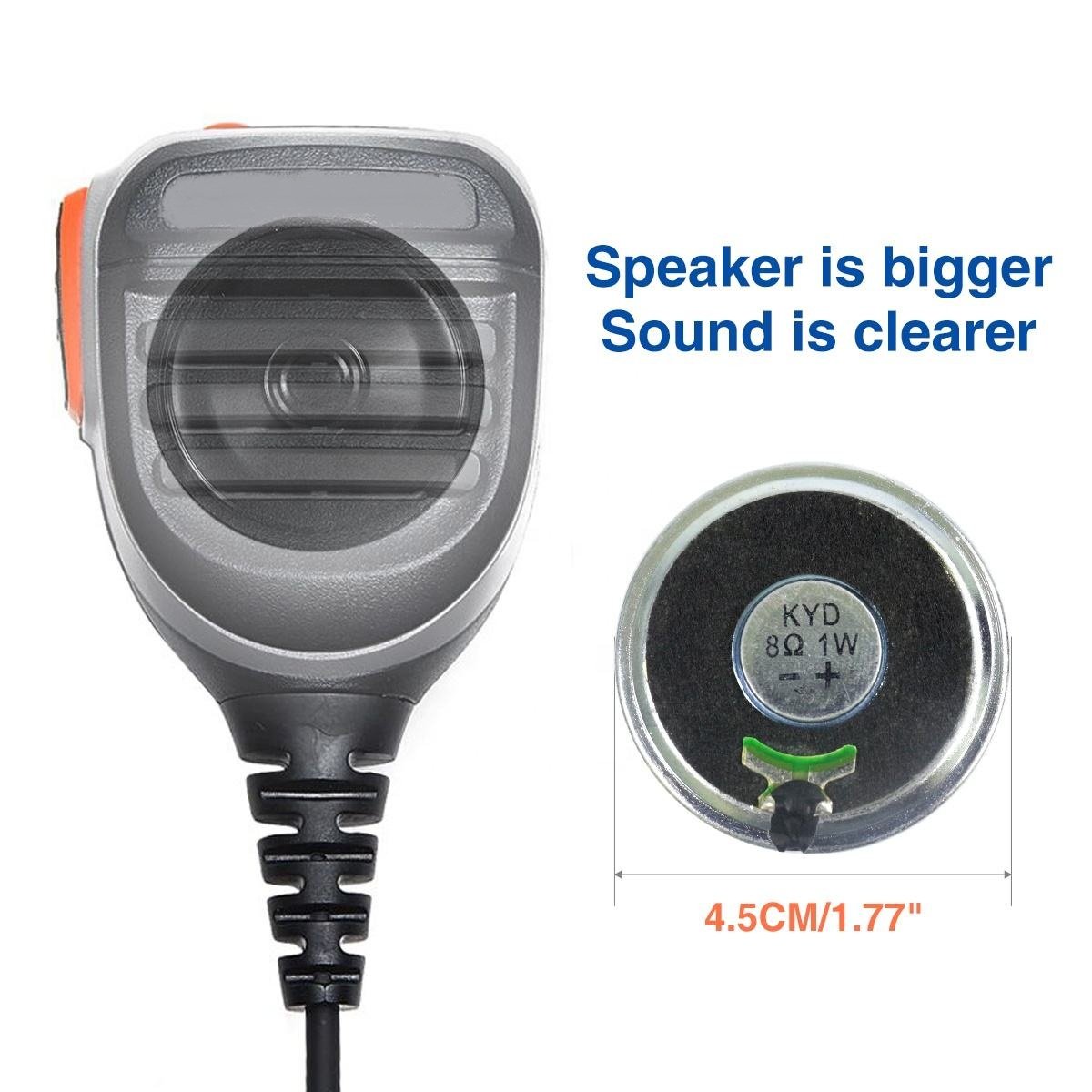 Baofeng Uv-9r Plus Kidsr-780 Microphone Waterproof Handheld Speaker Liion Battery Walkie Talkie 16 Mobile Vhf/ Uhf Radio 5W /