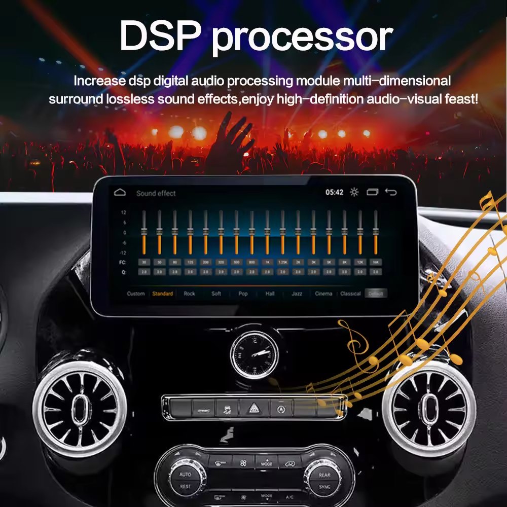 Lelv 12.3inch Car Radio For Mercedes Benz Vito W447 2015-2022 Android Multimedia DVD Player Navigation Stereo Google Carplay