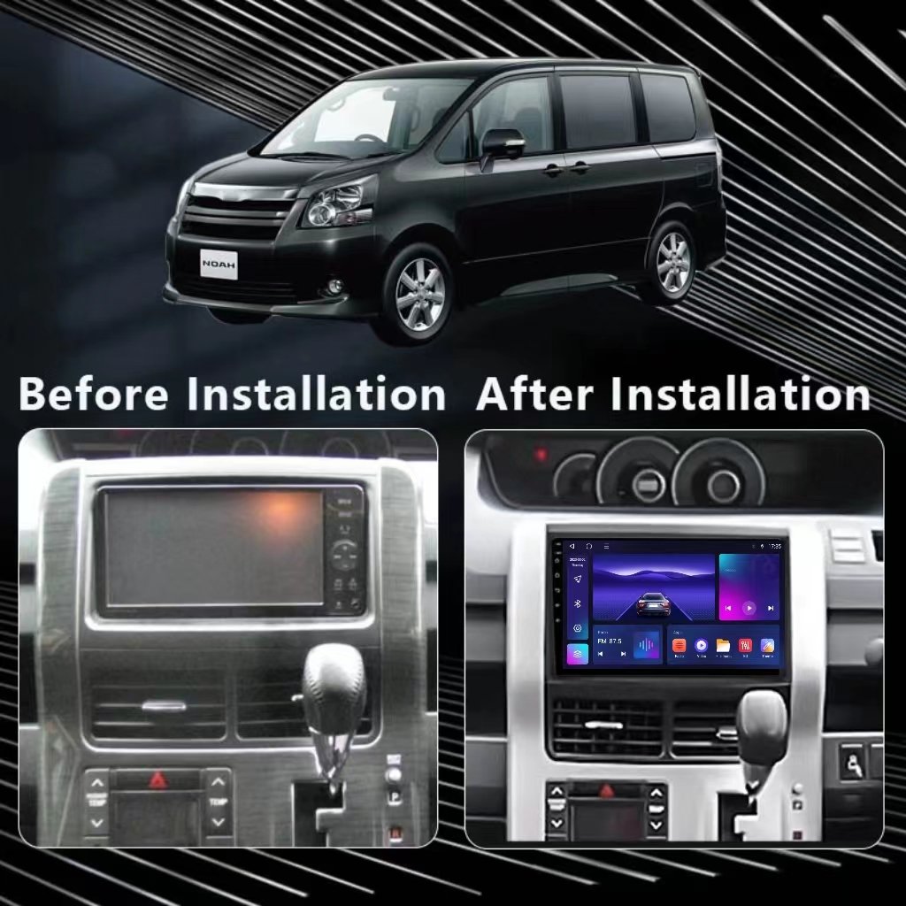 Bosstar Android Car Stereo Car GPS Navigation Multimedia Player With Carplay BT For Toyota Noah Voxy 2007-2013 Car Audio Radio