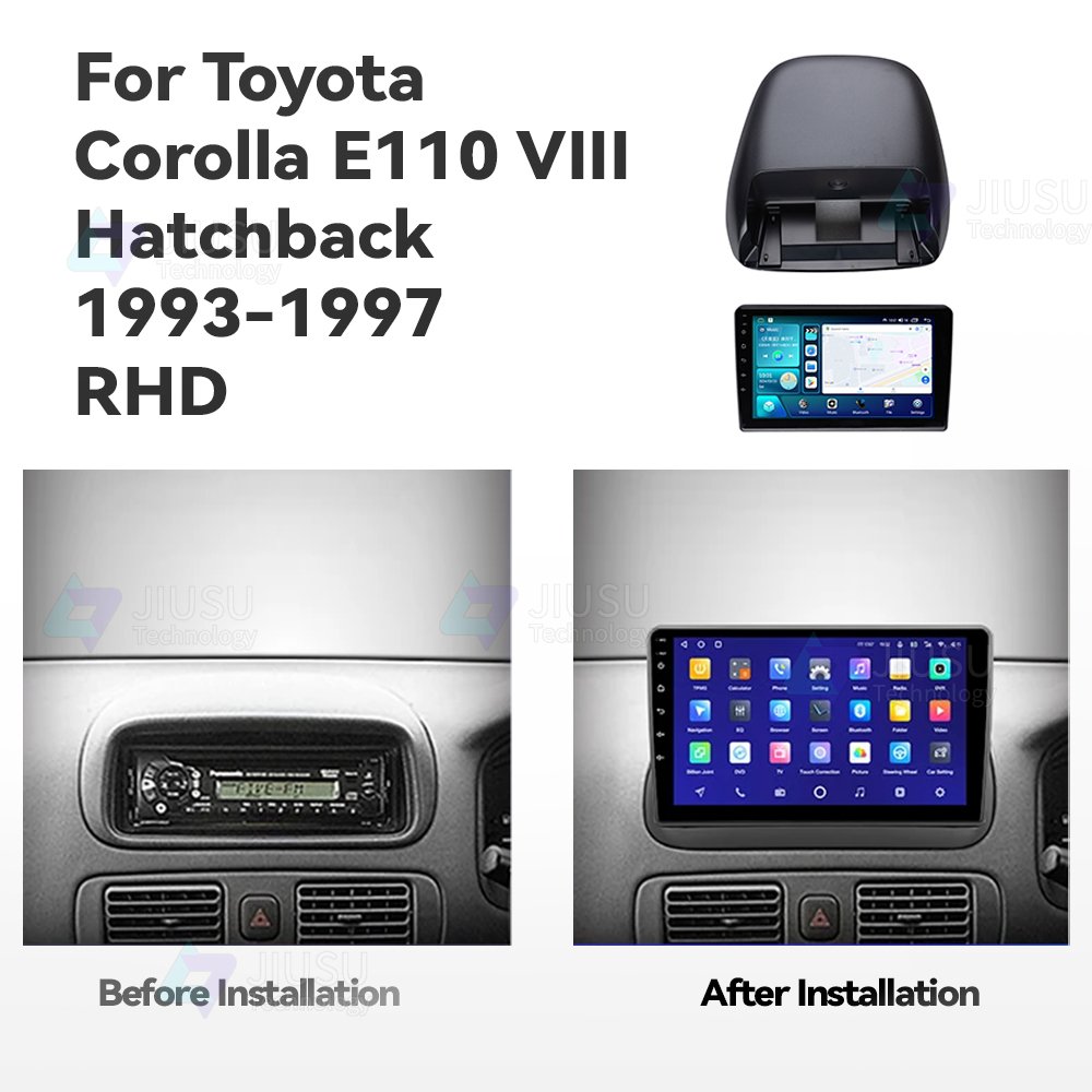 Touch Screen Android Car Radio GPS Navigation DVD Player Stereo Multimedia Audio System for Toyota Corolla Hatchback 1993-1997