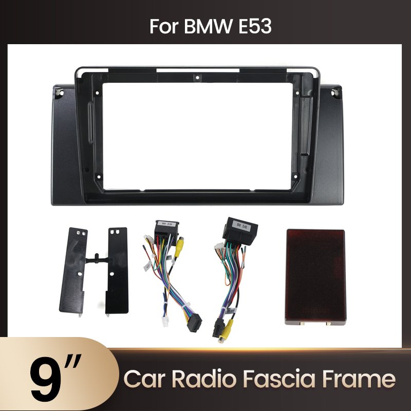 MEKEDE Hot Sale Car Frame dvd player For BMW E90 X5 E39 E53 E46 auto parts dashboard fascia frame Panel Special Frame