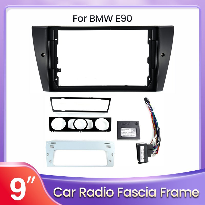 MEKEDE Hot Sale Car Frame dvd player For BMW E90 X5 E39 E53 E46 auto parts dashboard fascia frame Panel Special Frame