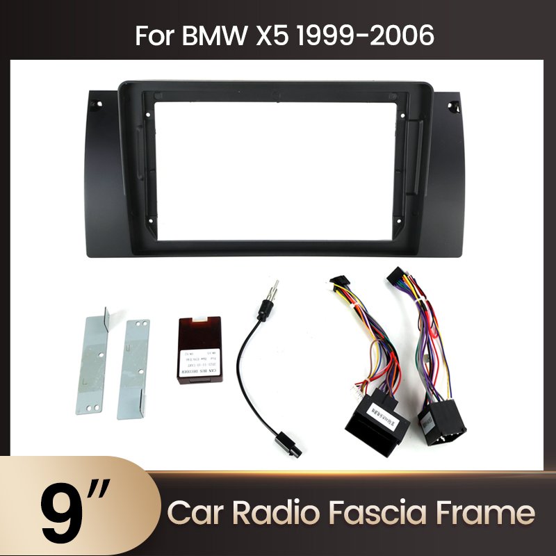 MEKEDE Hot Sale Car Frame dvd player For BMW E90 X5 E39 E53 E46 auto parts dashboard fascia frame Panel Special Frame