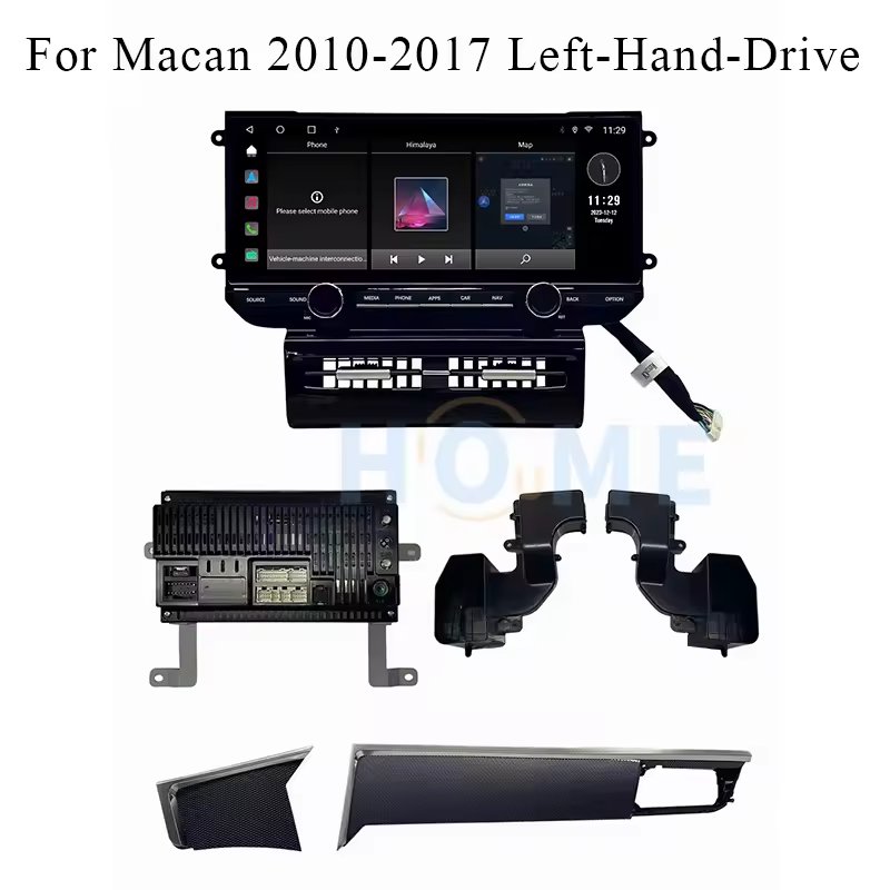 12.5-inch Car Android Multimedia LCD Touch screen GPS Navigation Car Radio Stereo Player for Porsche Macan 2010-2017