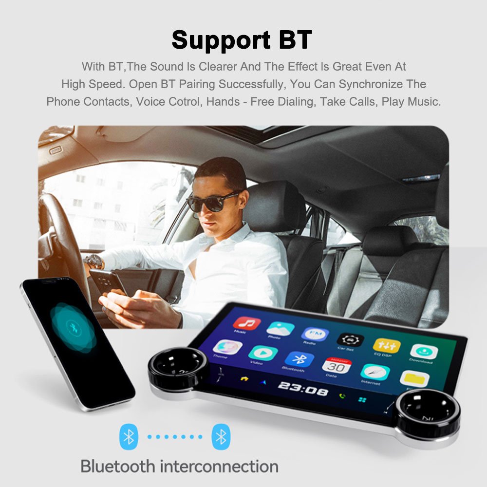 Double knob 11.5 inch radio player Carplay android touch screen for universal android Stereo for all car bmw benz audi toyota