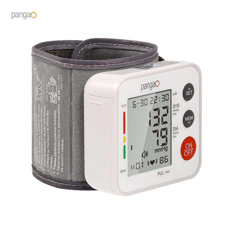 Portable Adjustable Wristband BP Monitor Automatic Wrist Cuff Blood Pressure Machine with Voice