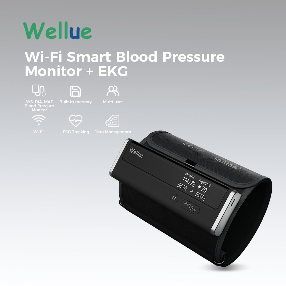 Viatom BP2 WIFI Bluetooth AI Analysis Automatic Upper Arm Tensimeter Digital ECG EKG Heart Bp Machine Blood Pressure Monitor