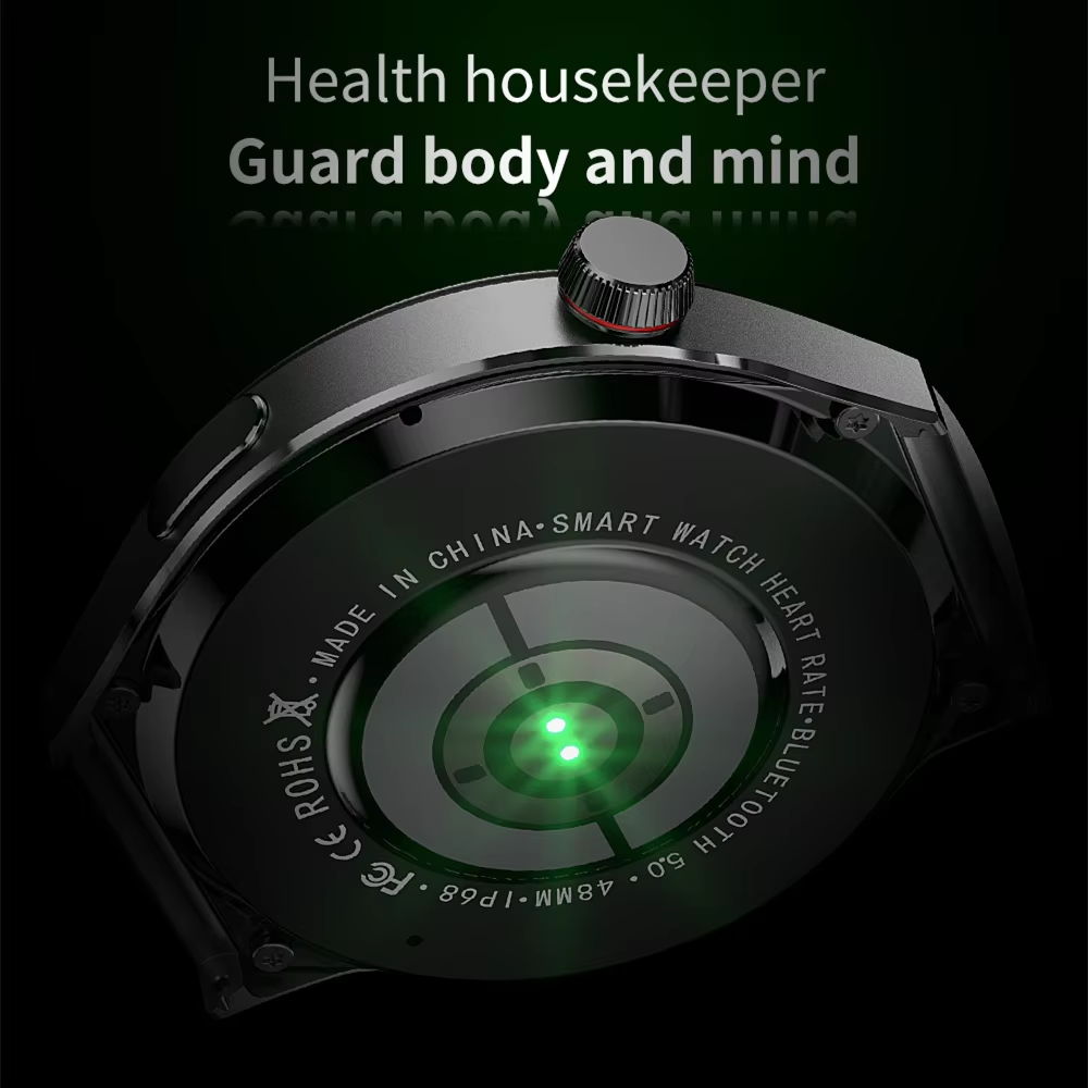 W4 Pro HD Large Screen Smart Watch Answer Call IP68 Waterproof Sports Fitness Tracker Heart Rate Monitoring NFC Business Watch
