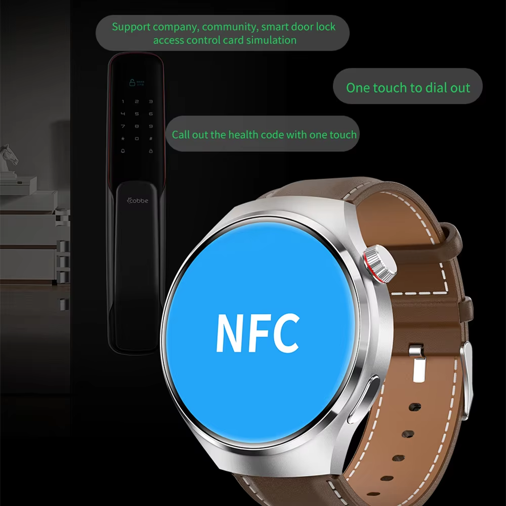 W4 Pro HD Large Screen Smart Watch Answer Call IP68 Waterproof Sports Fitness Tracker Heart Rate Monitoring NFC Business Watch