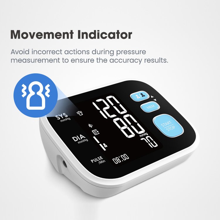 TRANSTEK Wholesale OEM LCD 2*199 Records Upper Arm Type Automatic Smart Blood Pressure Monitor Medical Tensiometro BP Apparatus