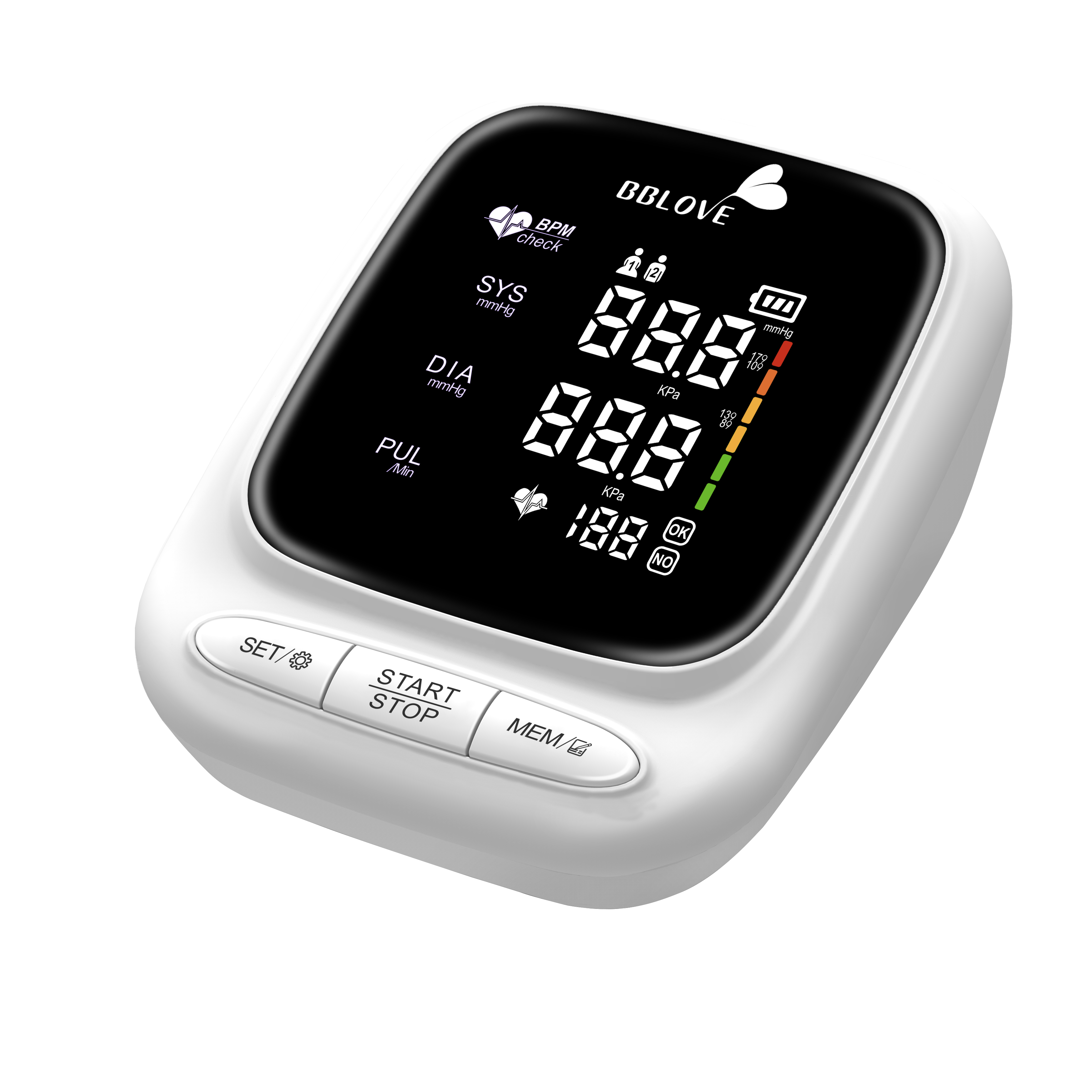 Home Family Parents Self-Test Smart Cuff Household Arm Digital Blood Pressure Monitors