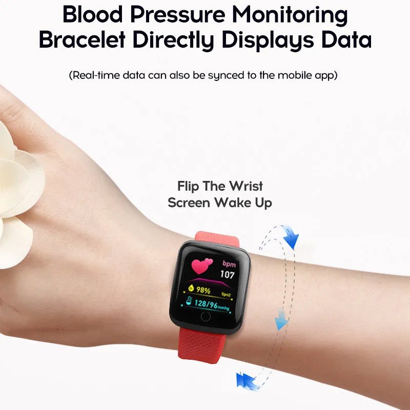 Hot 2024 new sleep heart rate blood pressure monitoring rate multiple iOS alarm clock waterproof fashion sports smart watch