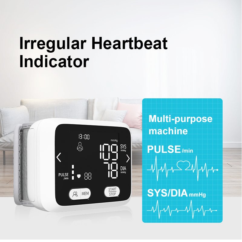 Digital Wrist Blood Pressure Machine Monitor De Presion Aterial Tensiometro De Muneca Tensiometre Au Poignet Medidorblood Meter