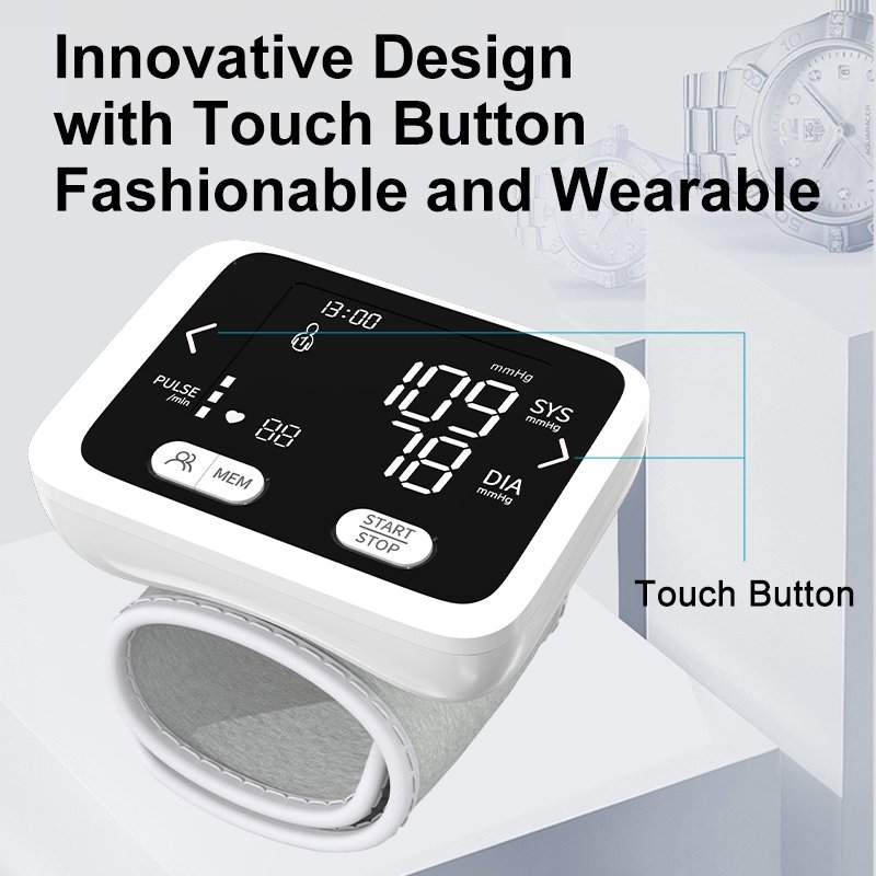 Digital Wrist Blood Pressure Machine Monitor De Presion Aterial Tensiometro De Muneca Tensiometre Au Poignet Medidorblood Meter