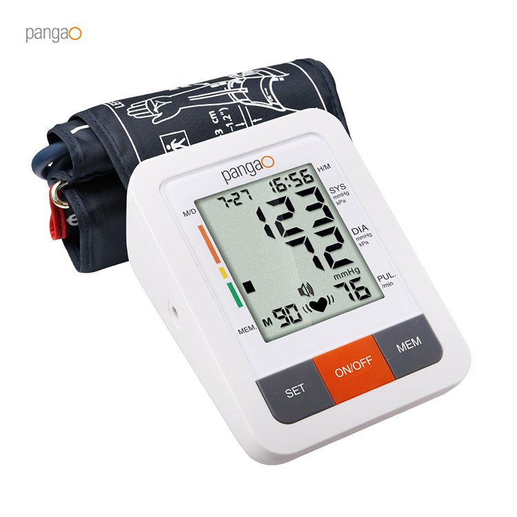 BP Meter Digital Sphygmomanometer Portable Upper Arm Home Blood Pressure Monitor Machine with Voice
