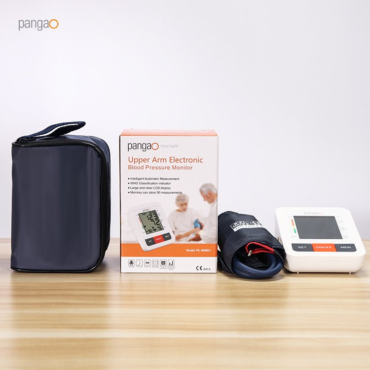 BP Meter Digital Sphygmomanometer Portable Upper Arm Home Blood Pressure Monitor Machine with Voice