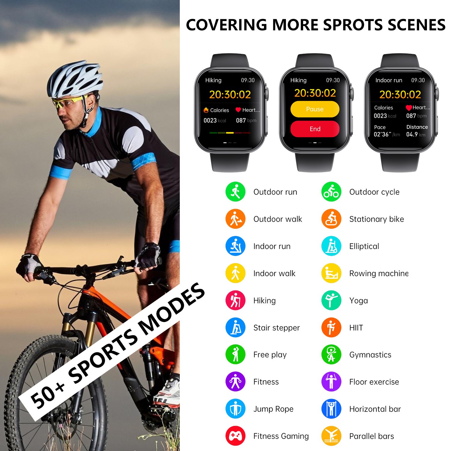 Blood pressure monitor Smart watch Sleep tracker Montres intelligentes Full Touch Relojes inteligentes relogio Smartwatch