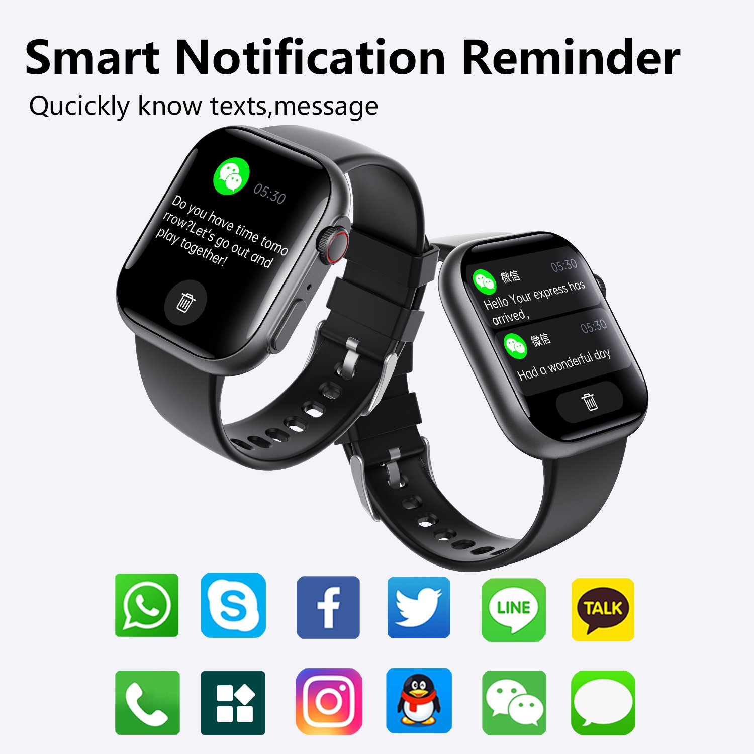 Blood pressure monitor Smart watch Sleep tracker Montres intelligentes Full Touch Relojes inteligentes relogio Smartwatch