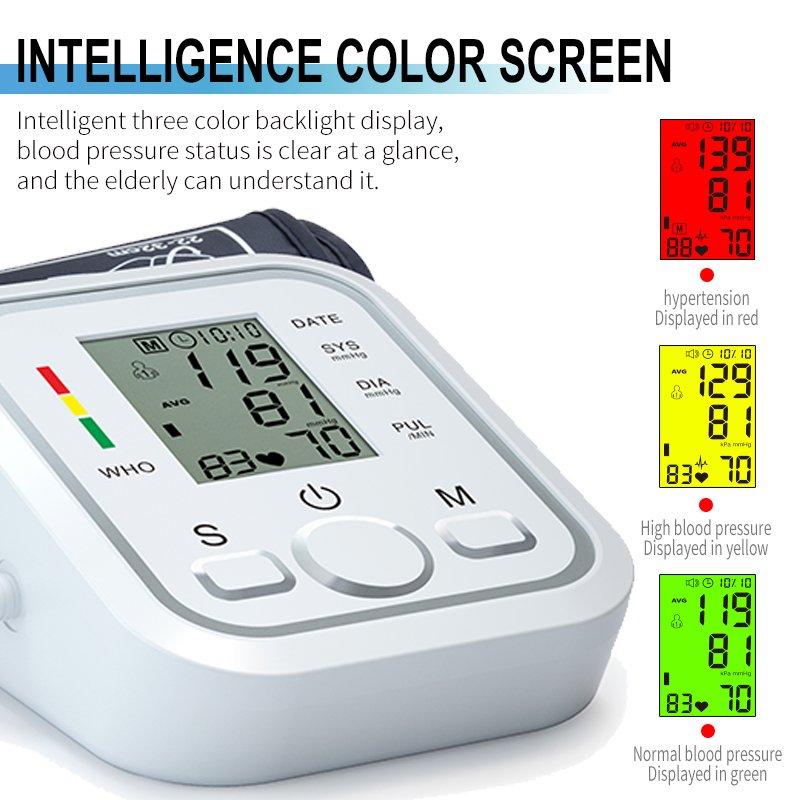 Vileco New Product Upper Arm Bp Check Machine Electronic Blood Pressure Monitor