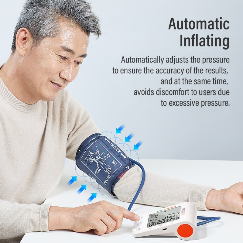 OEM digital sphygmomanometer smart medical BP machine automatic upper arm blood pressure monitor