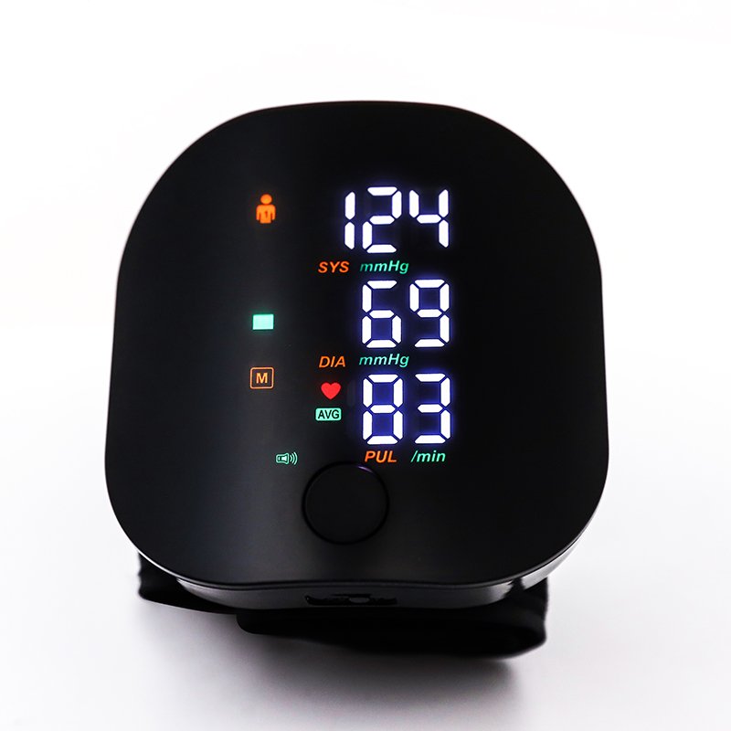 Wrist type blood pressure monitor Rechargeable LCD Screen digital tensiometer Wrist Electronic Sphygmomanometer