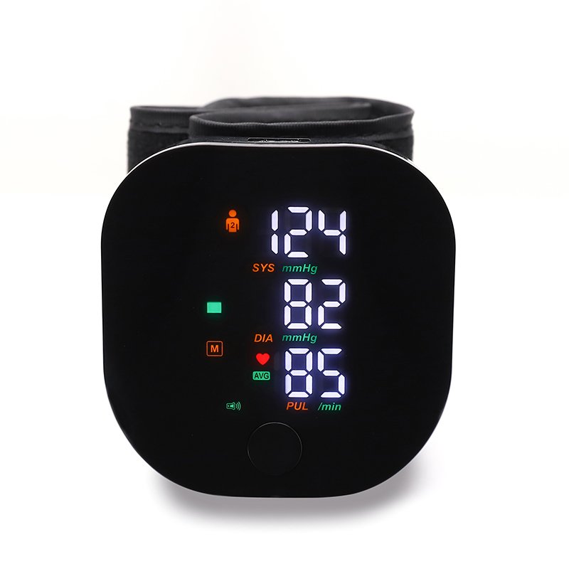 Wrist type blood pressure monitor Rechargeable LCD Screen digital tensiometer Wrist Electronic Sphygmomanometer