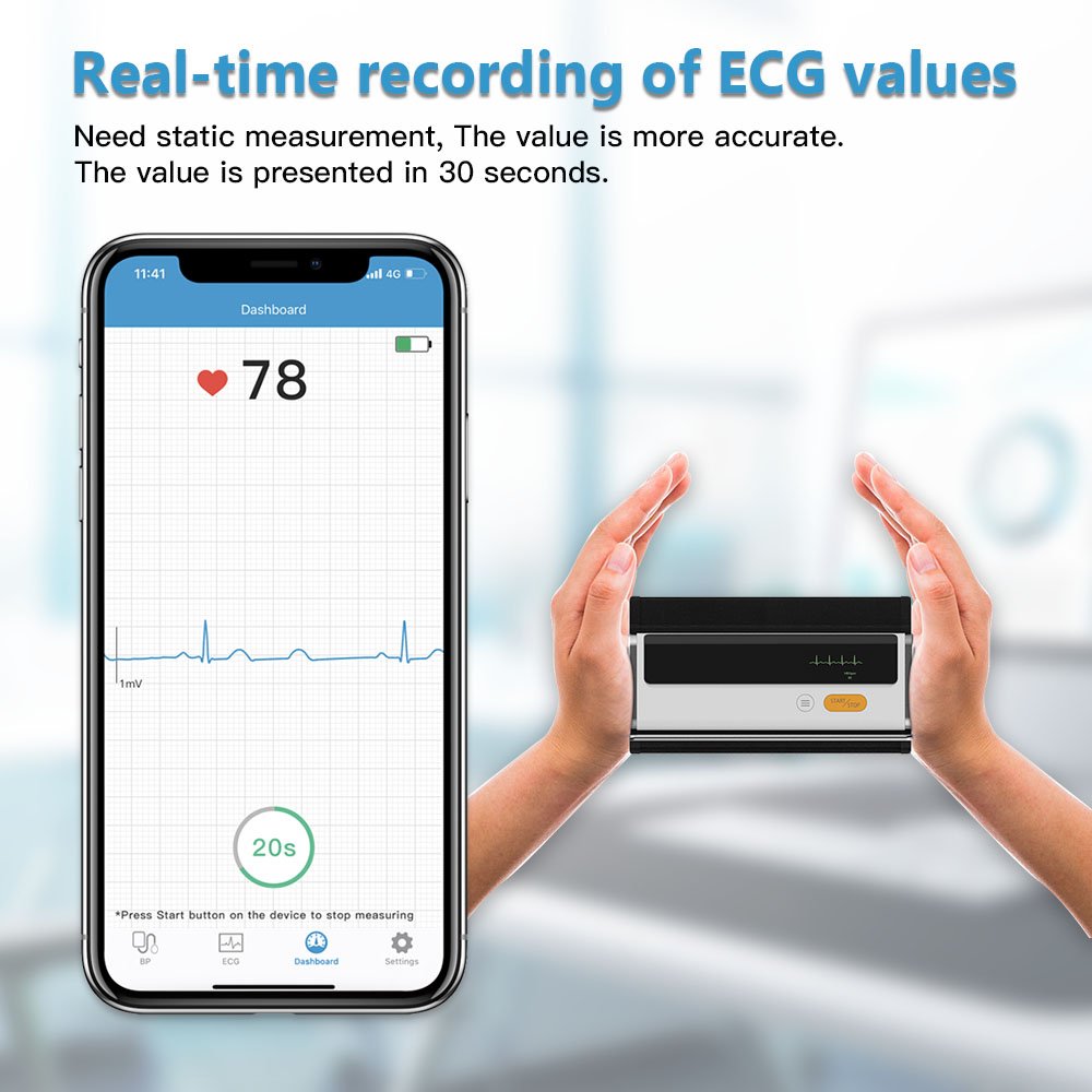 Wellue BP2 Automatic Digital Blood Pressure Cuff Portable ECG Machine Blood Pressure Monitor