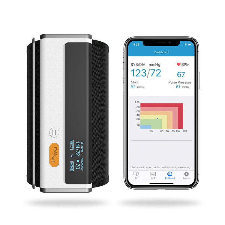 Wellue BP2 Automatic Digital Blood Pressure Cuff Portable ECG Machine Blood Pressure Monitor