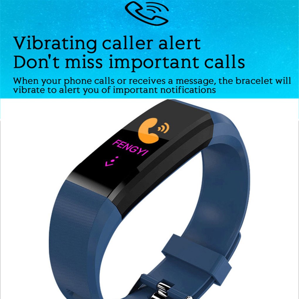 2022 115 Plus Smart Band Heart Rate Monitor Blood Pressure Monitor Smart Fitness Tracker 115 plus PK 116plus Smart Watch