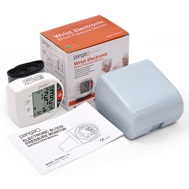 OEM automatic portable smart CE RoHS approved wrist digital blood pressure bp monitor machine watch