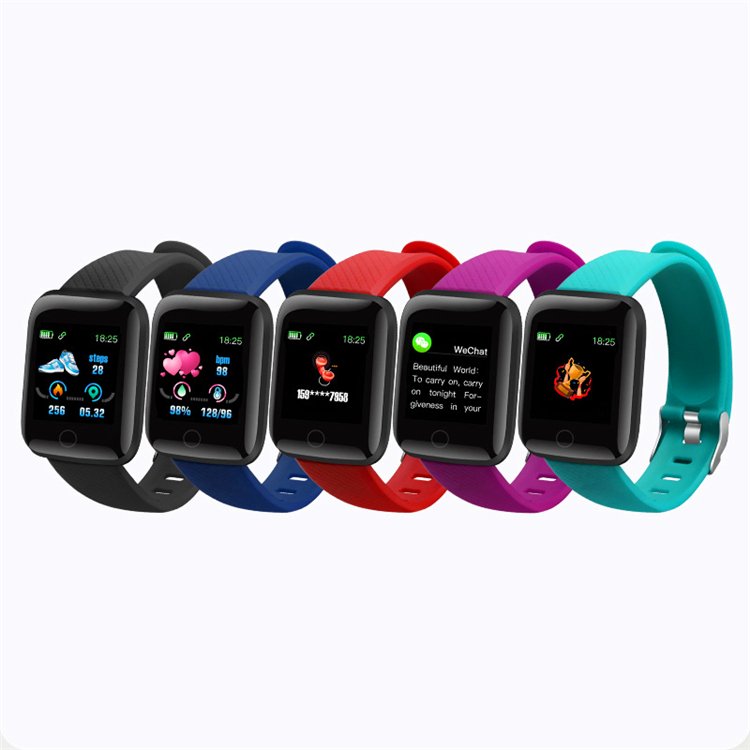 2024 Factory Wholesale Cheap Smart Band 116 plus Heart Rate Blood Pressure Monitor Big Screen Smart Bracelet 116plus D13 D13S