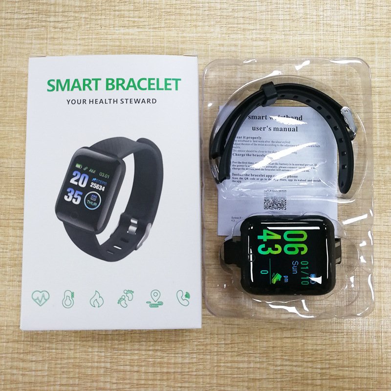 2024 Factory Wholesale Cheap Smart Band 116 plus Heart Rate Blood Pressure Monitor Big Screen Smart Bracelet 116plus D13 D13S