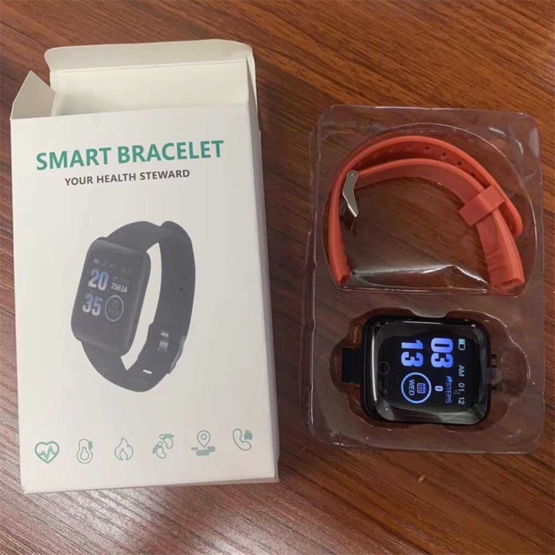 2024 Factory Wholesale Cheap Smart Band 116 plus Heart Rate Blood Pressure Monitor Big Screen Smart Bracelet 116plus D13 D13S