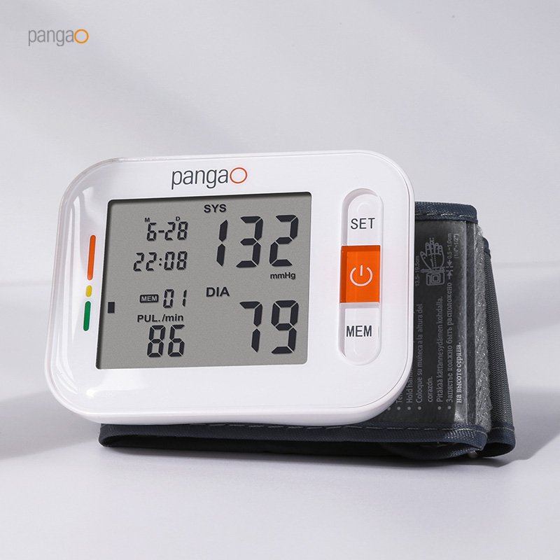 Electronic Wrist BP Operator Large Screen Sphygmomanometer Digital Automatic BP Monitor Machine Blood Pressure Device