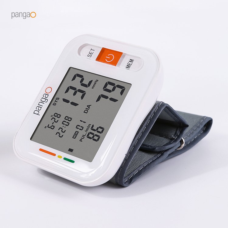 Electronic Wrist BP Operator Large Screen Sphygmomanometer Digital Automatic BP Monitor Machine Blood Pressure Device