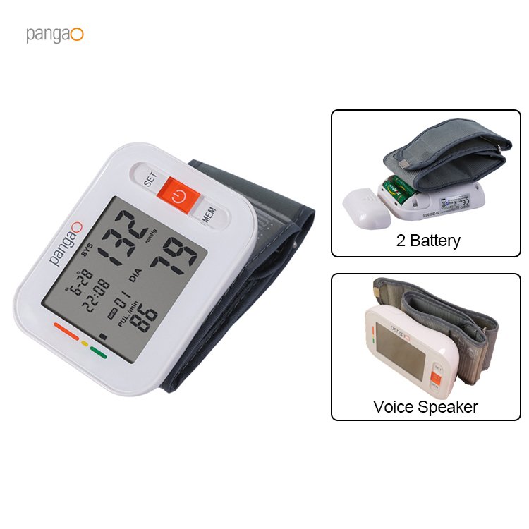 Electronic Wrist BP Operator Large Screen Sphygmomanometer Digital Automatic BP Monitor Machine Blood Pressure Device