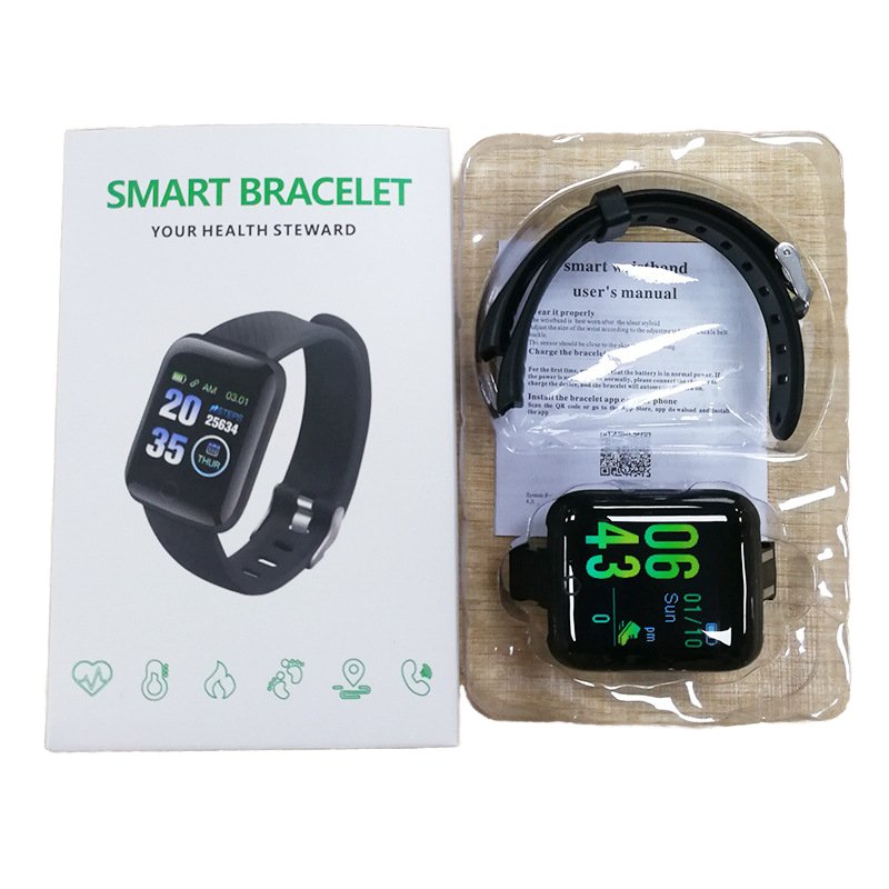 2024 Factory Wholesale Cheap Smart Band 116 plus Heart Rate Blood Pressure Monitor Big Screen Smart Bracelet 116plus D13 D13S