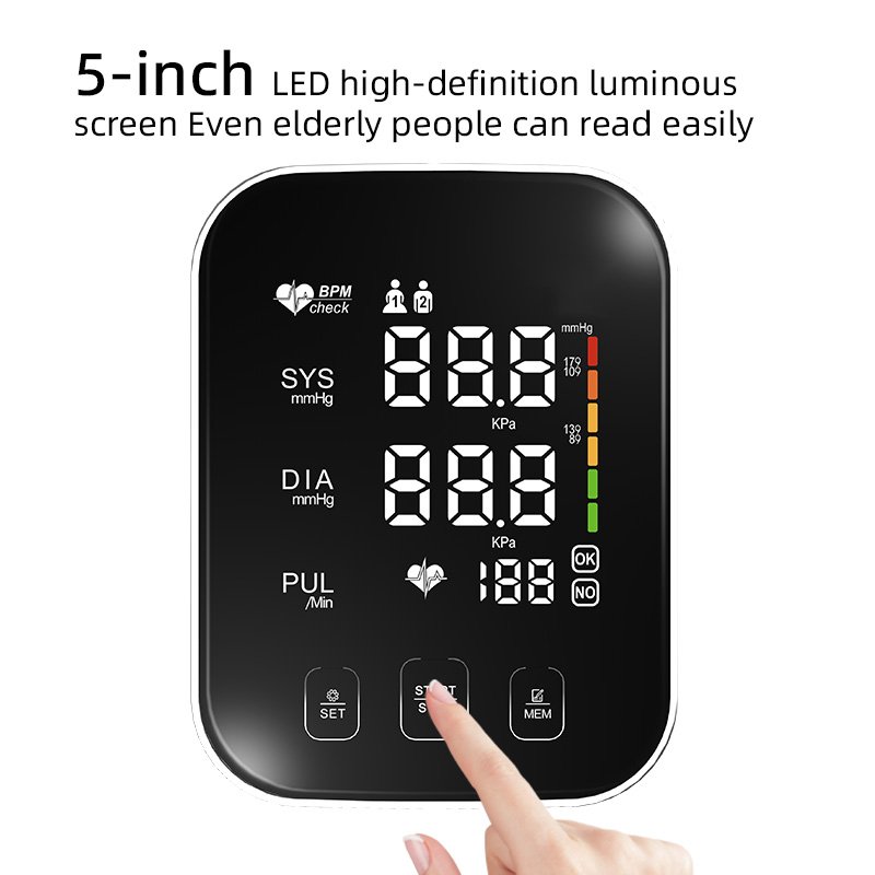 Automatic Upper Arm Sphygmomanometer Blood Pressure Machine BP Monitor Household Adult Electric MSDS Quality Plastic Watchmaking