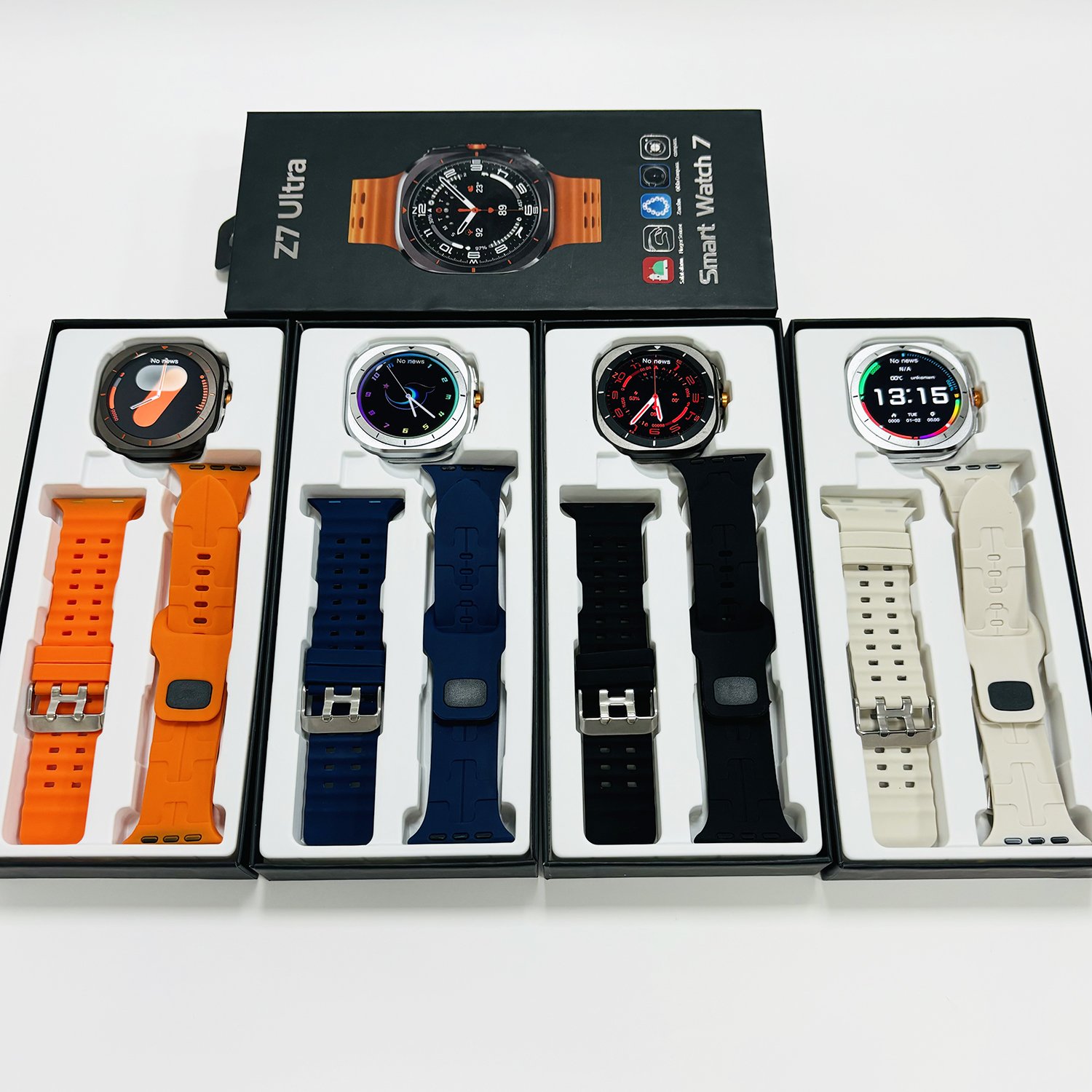 Z7 Ultra 2 Straps 1.52" AMOLED Sports Smart watch 7 Ultra 2025 Outdoor Reloj inteligente Heart rate BT Call Z7 Ultra Smartwatch
