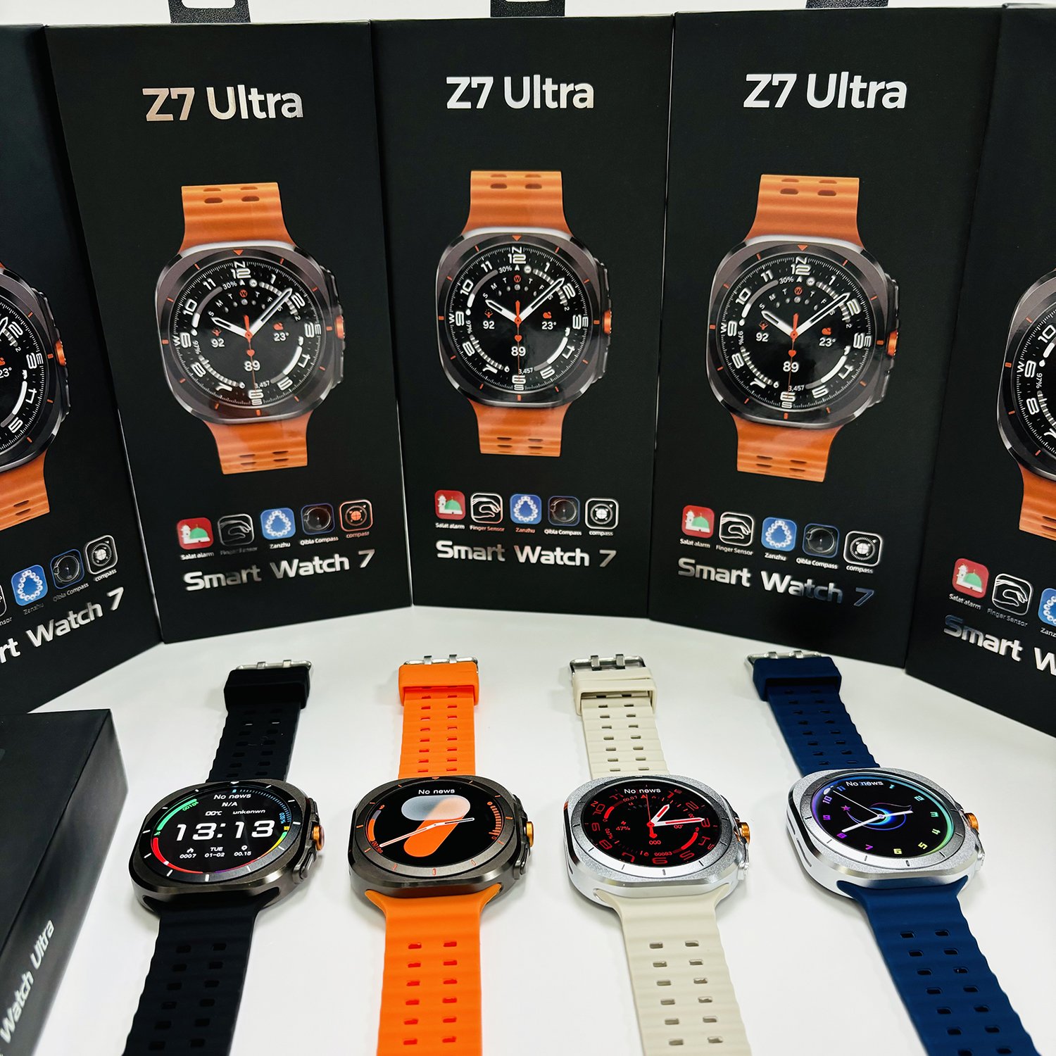 Z7 Ultra 2 Straps 1.52" AMOLED Sports Smart watch 7 Ultra 2025 Outdoor Reloj inteligente Heart rate BT Call Z7 Ultra Smartwatch