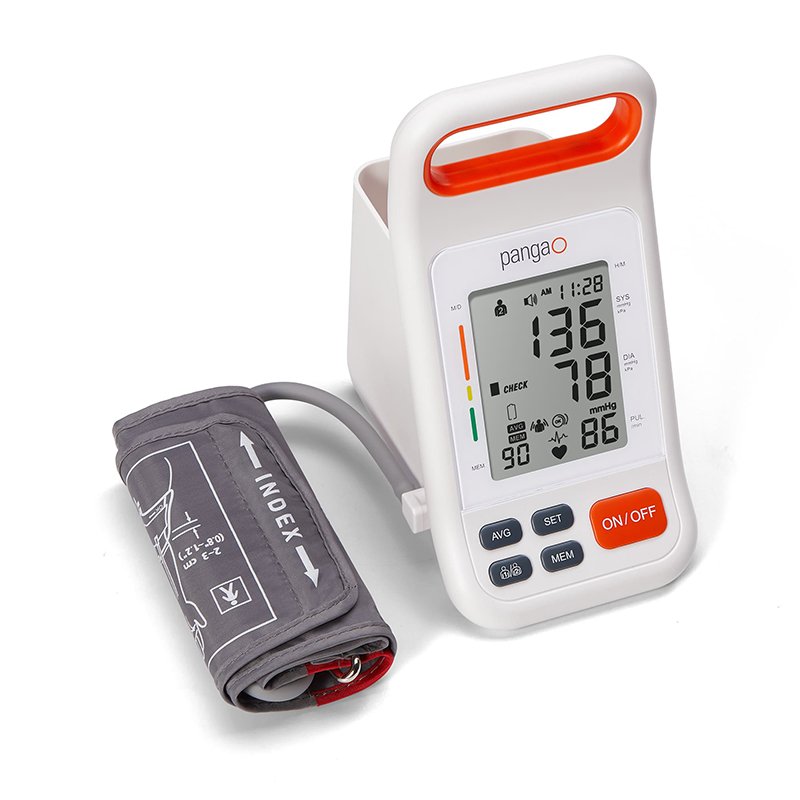 Automatic LCD display talking heart rate bp machine digital upper arm blood pressure monitor with storage case