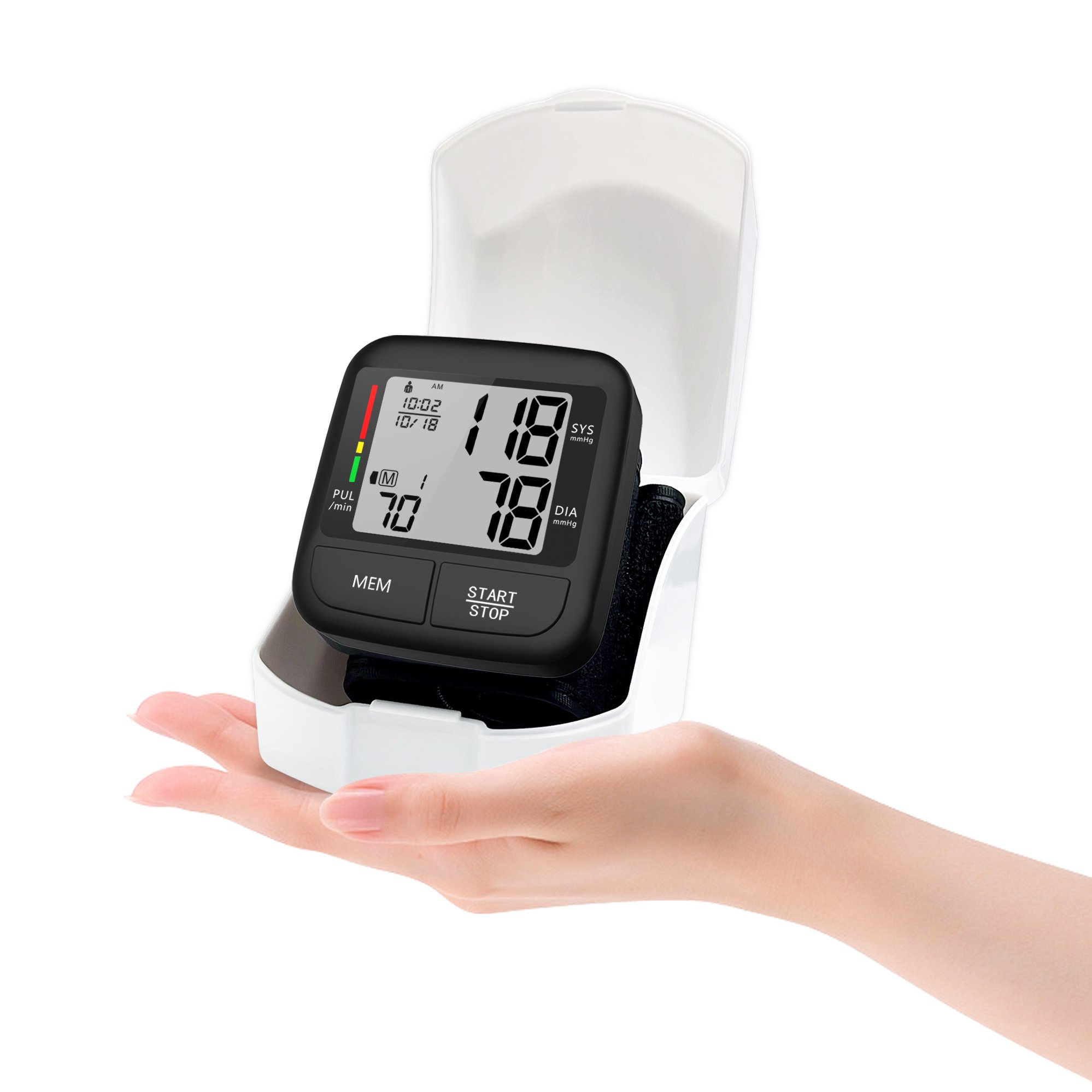 Newest Buy Portable Automatic LCD Display Smart Sphygmomanometer Digital Wrist Electronic Bp Machine Blood Pressure Monitor