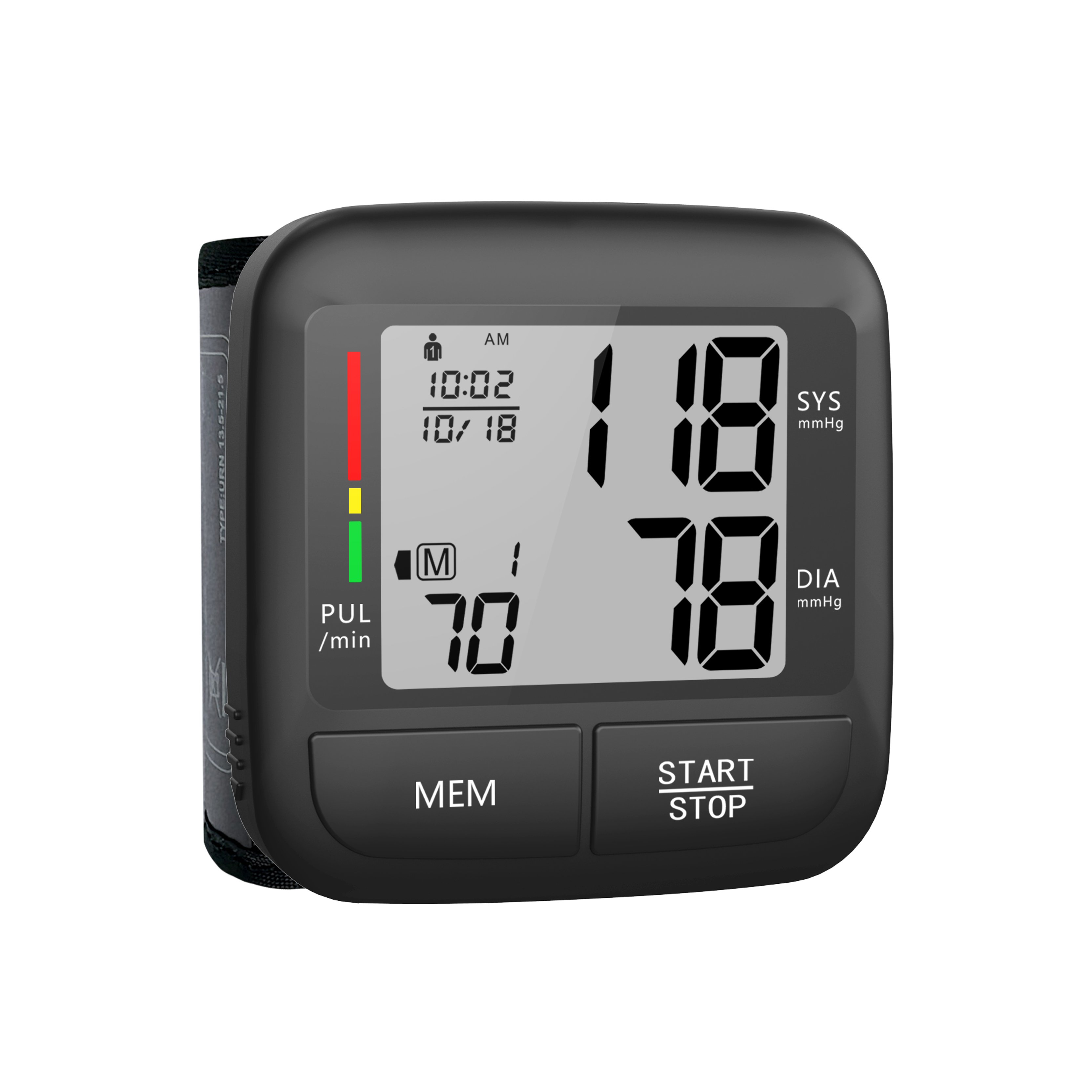 Newest Buy Portable Automatic LCD Display Smart Sphygmomanometer Digital Wrist Electronic Bp Machine Blood Pressure Monitor