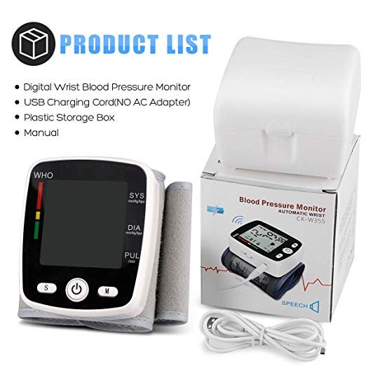 Ready To Ship New Arrival Apparatus Digital Wrist BP Machine Medical Blood Pressure Monitor