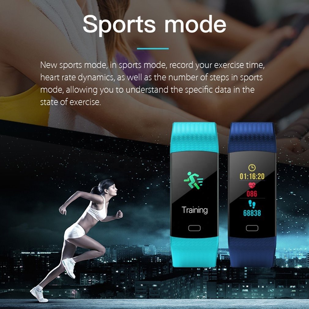 Y5 Smart BT Sport Bracelet With Color Screen Heart Rate Fitness Track Pedometer Blood Pressure Monitor Smart Wrist Watch