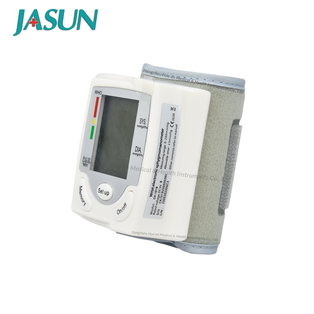 JASUN Wholesale Price Buy Portable Automatic Smart Sphygmomanometer Electronic Wrist Digital Bp Machine Blood Pressure Monitor
