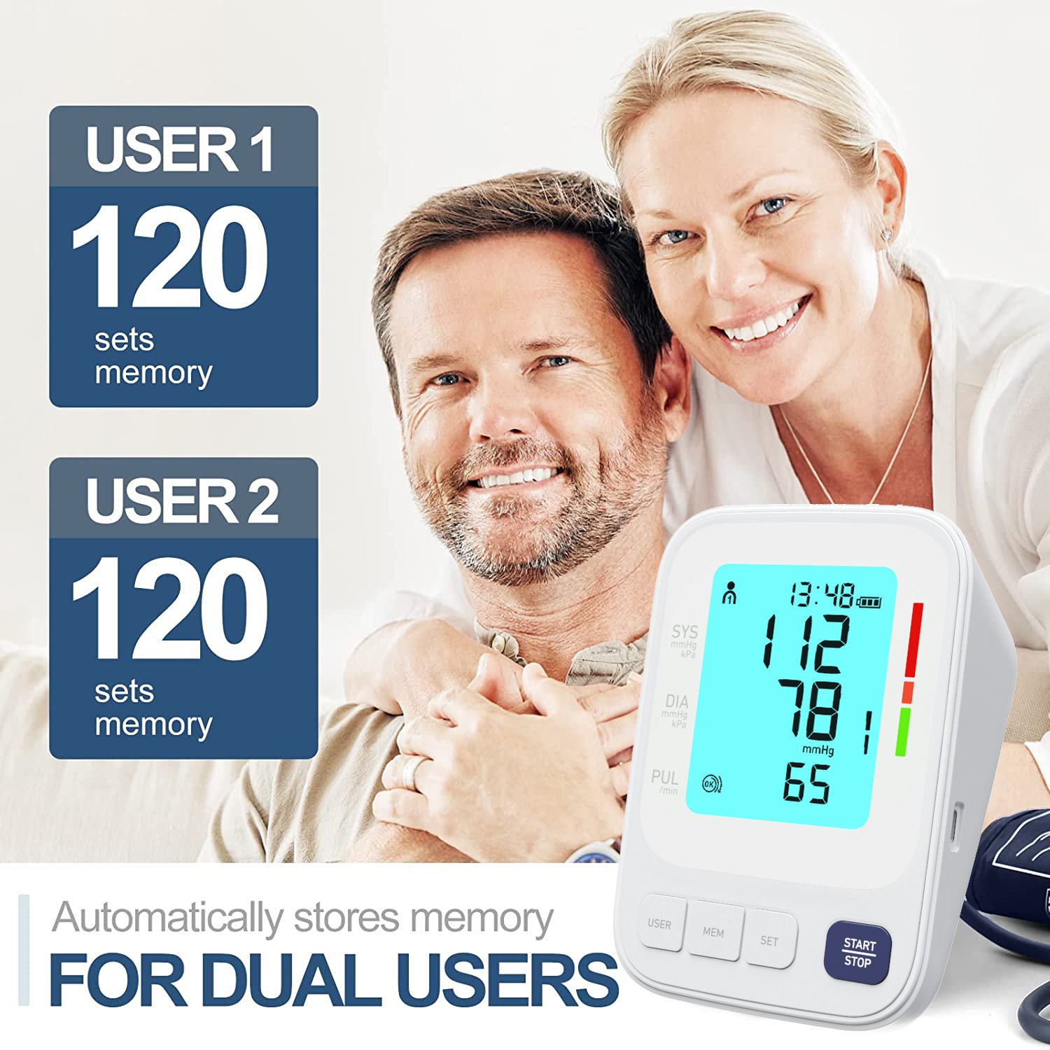 Large-screen Digital Sphygmomanometer Automatic Digital Sphygmomanometer Medical Upper Arm Sphygmomanometer