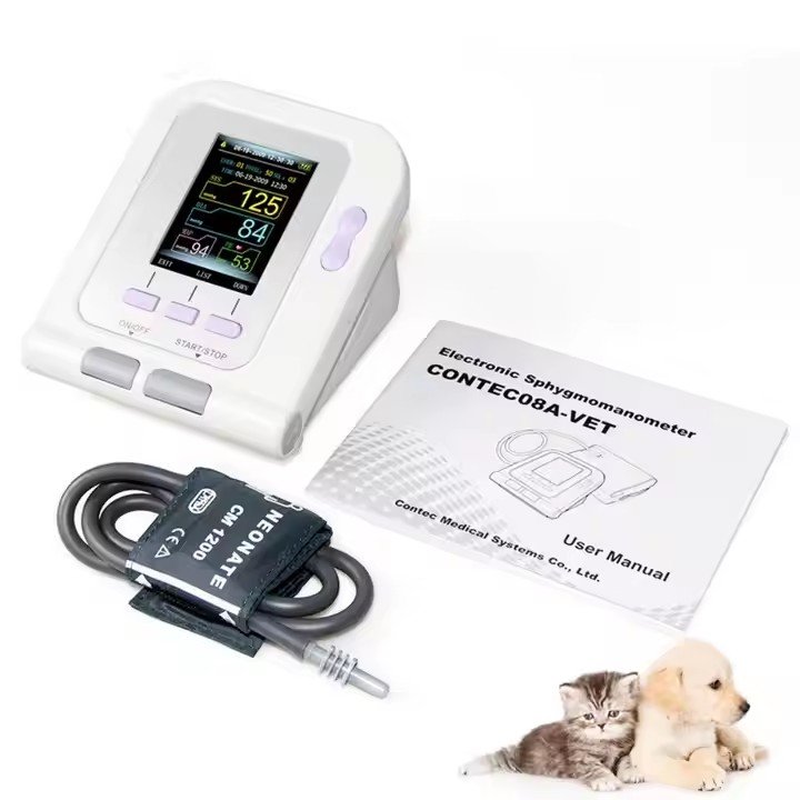Accurate Digital Non-Invasive Blood Pressure SPO2 PR NIBP Animal Dog Cat Blood Pressure Monitor Pet Suitable for Veterinary