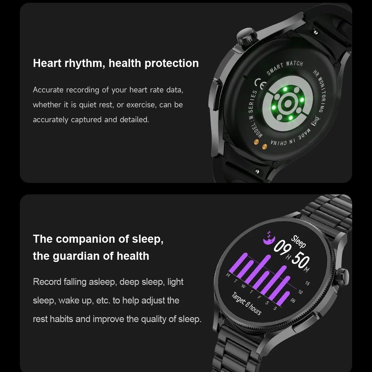 Trend Electronics Waterproof Fitness Tracker Smart Watch for Apple 2 In 1 Wireless Earbuds Sleep Monitoring Sport Smartwatches